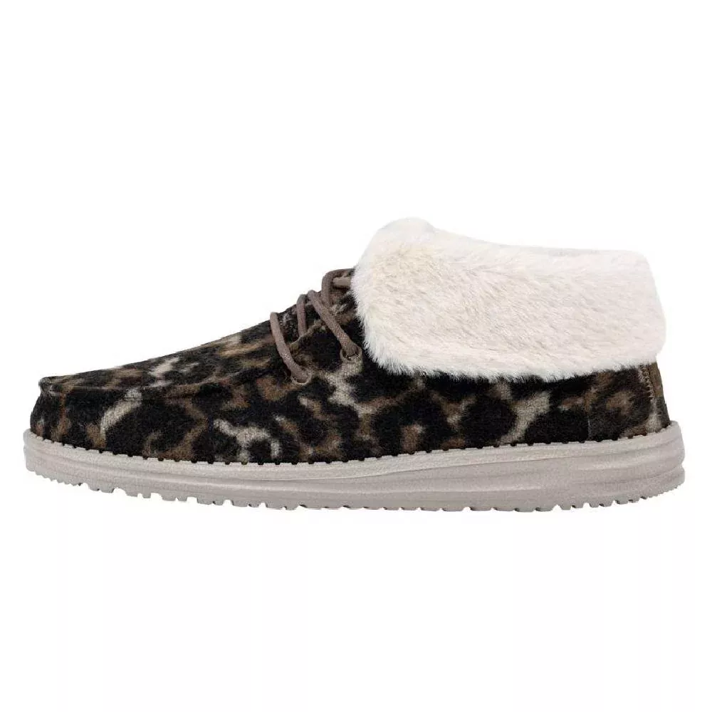 Hey Dude Britt - Abstract Tan Leopard - FINAL SALE