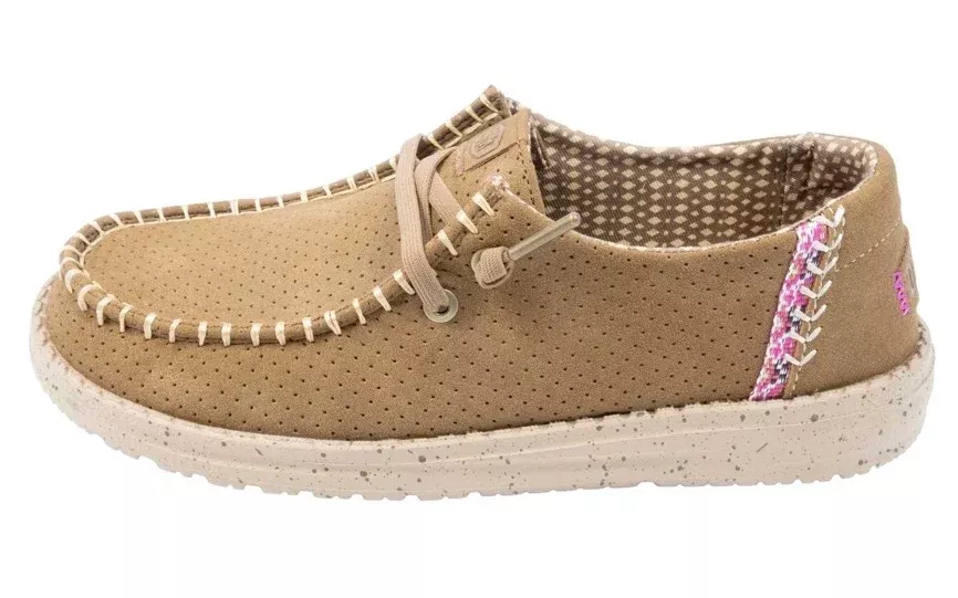 Hey Dude Wendy Classic Micro Perf- Malt Brown