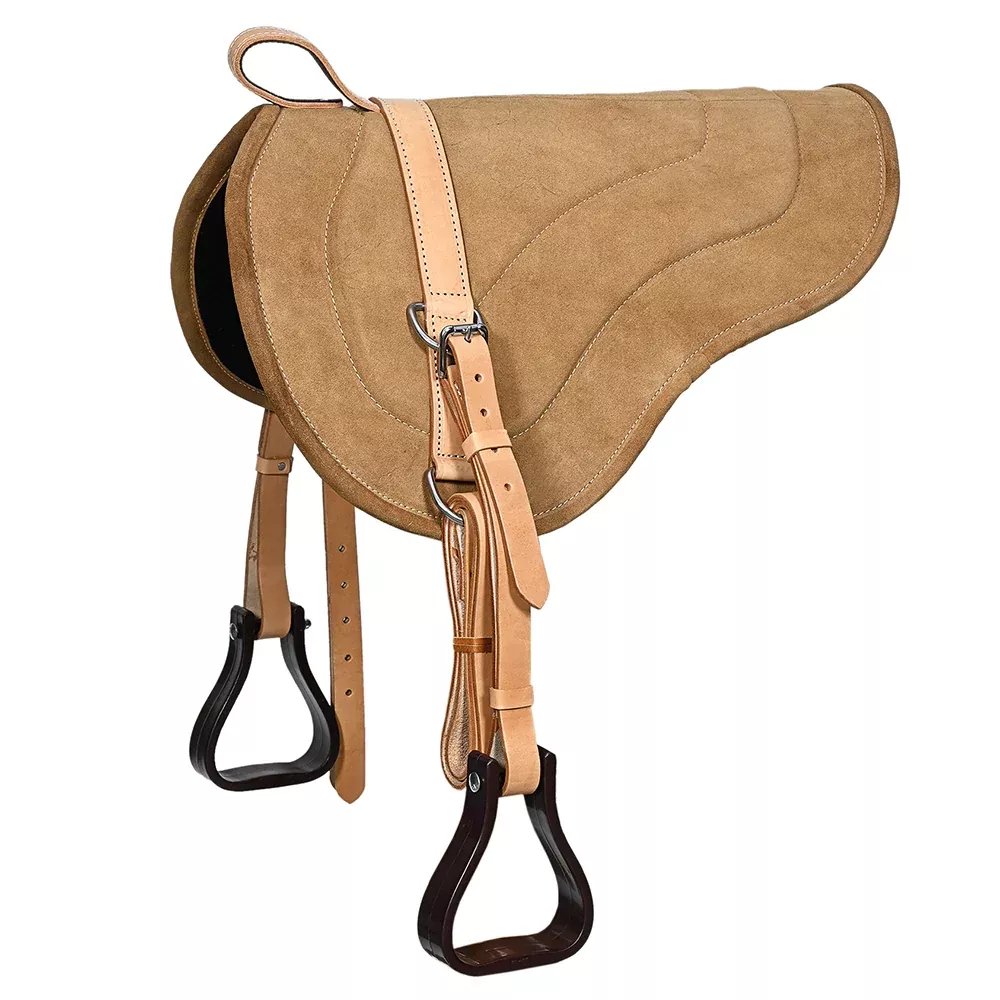 Hilason Natural Horsemanship Leather Bareback Western Treeless Saddle Pad