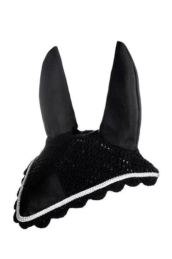 HKM Ear Bonnet-Black /silver