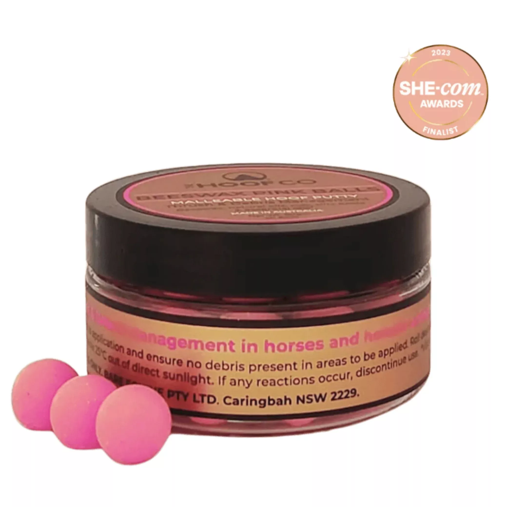 The Hoof Co.Beeswax Pink Balls