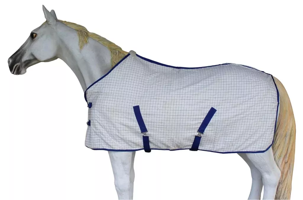 Horse Cotton Sheet Blanket Rug Summer Spring White 5335