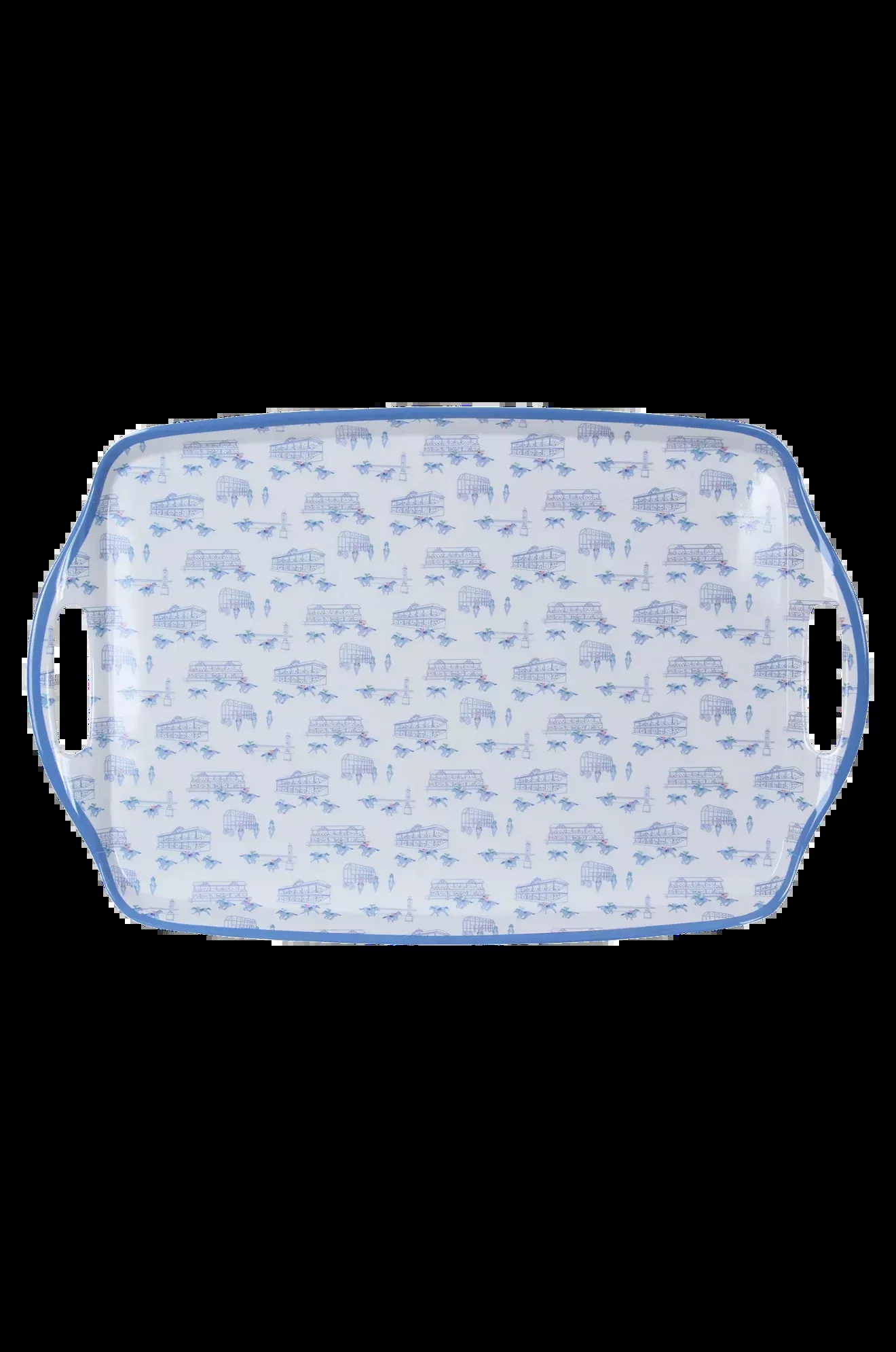 Horse Racing Icons Melamine Tray