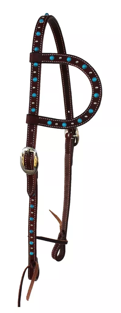 Horse Saddle Tack Bridle Western Leather Headstall78RT07HA