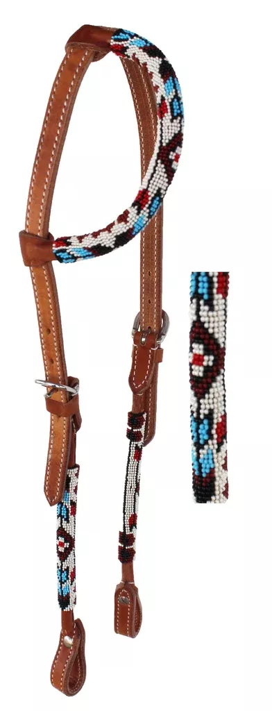Horse Show Bridle Western Leather Headstall79RT10HA