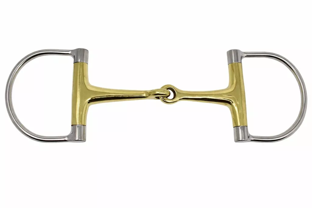Horse STAINLESS STEEL Brass Copper MOUTH D-RING SNAFFLEBIT 35552