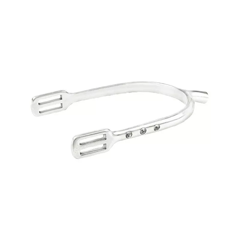 Horze Bling Spurs - Clear Crystal - Silver