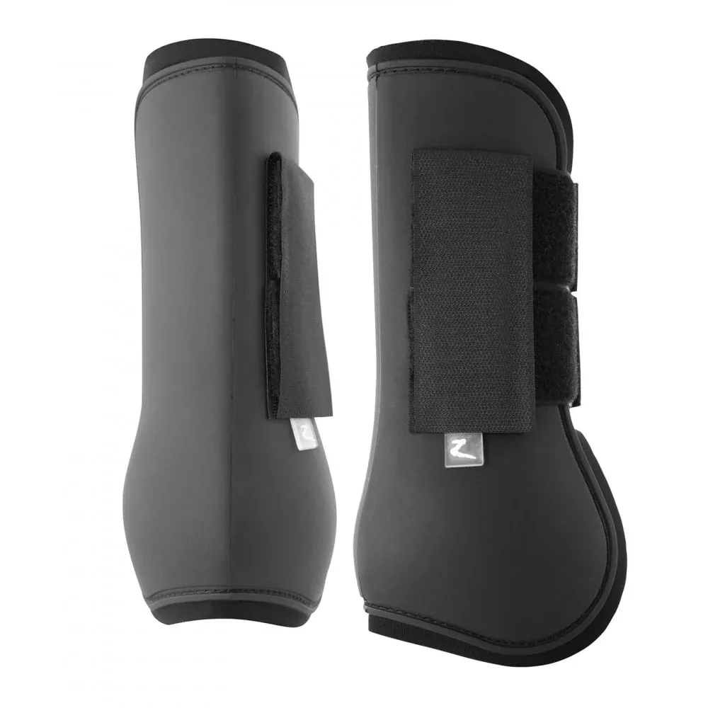 Horze Chicago Tendon Open Front Horse Boots - Black