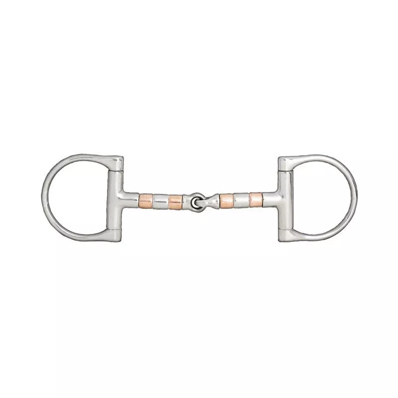 Horze Copper Roller D-Ring Snaffle Bit