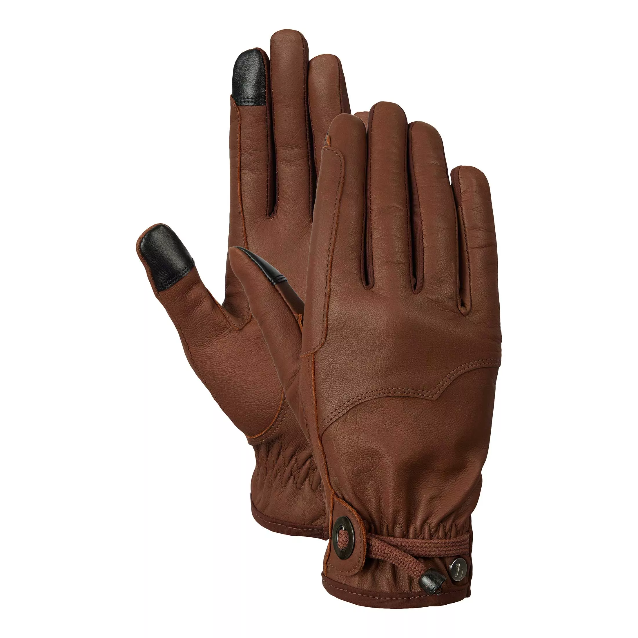 Horze Dakota Western Leather Gloves - Brown