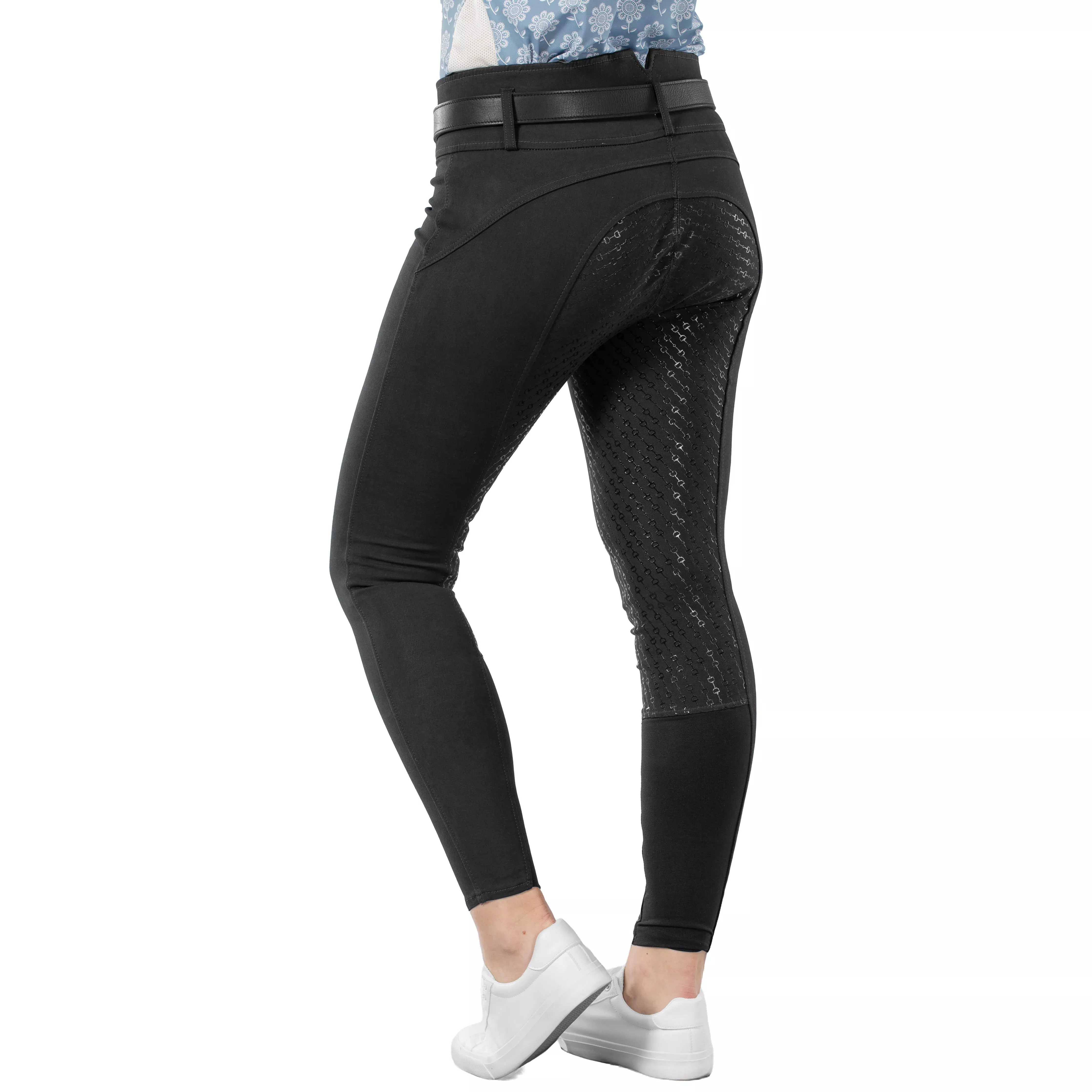 Horze Daniela Womens Silicone Full Seat Breeches - Black