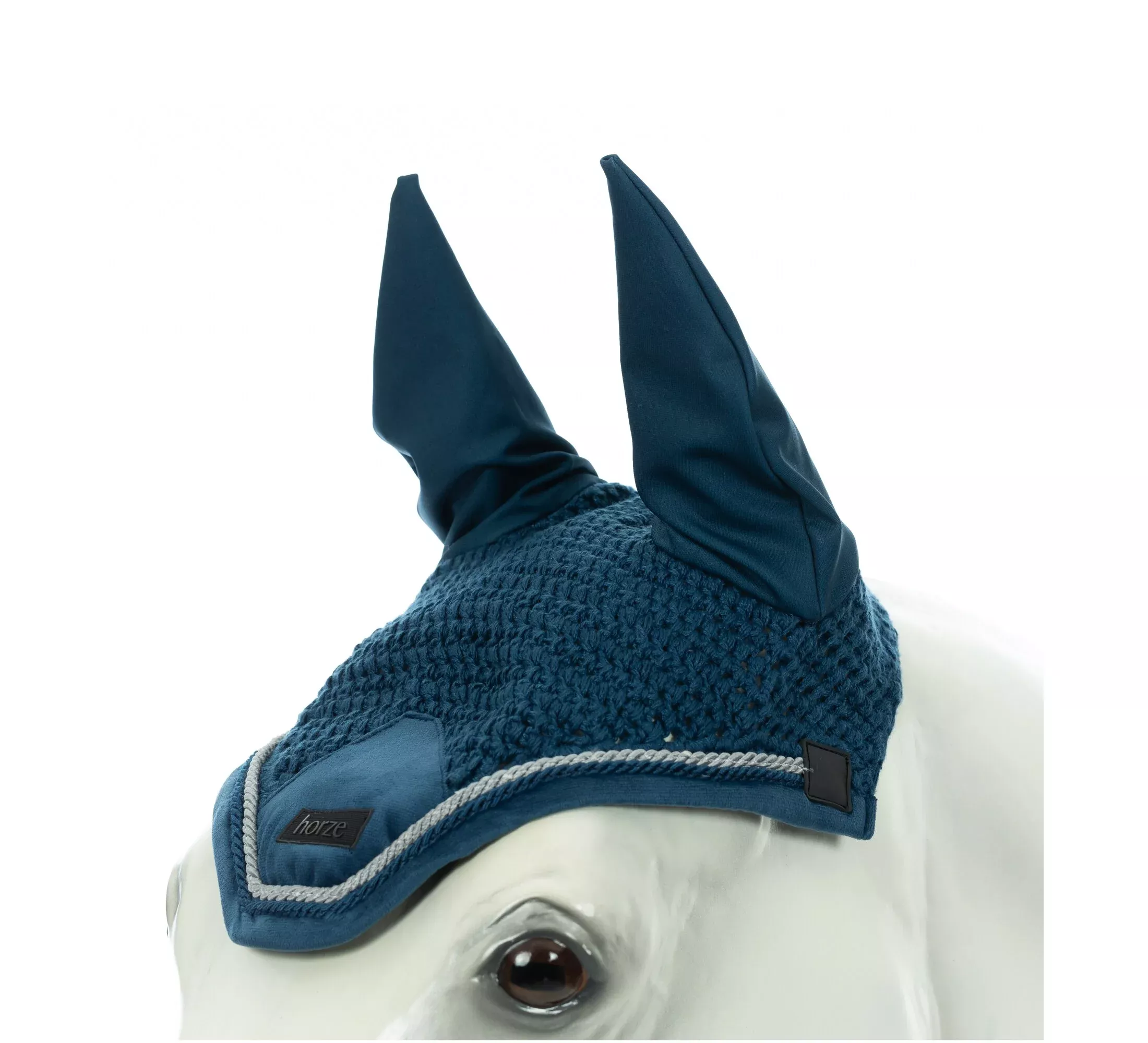 Horze Delemont Ear Net - Deep Sea Blue