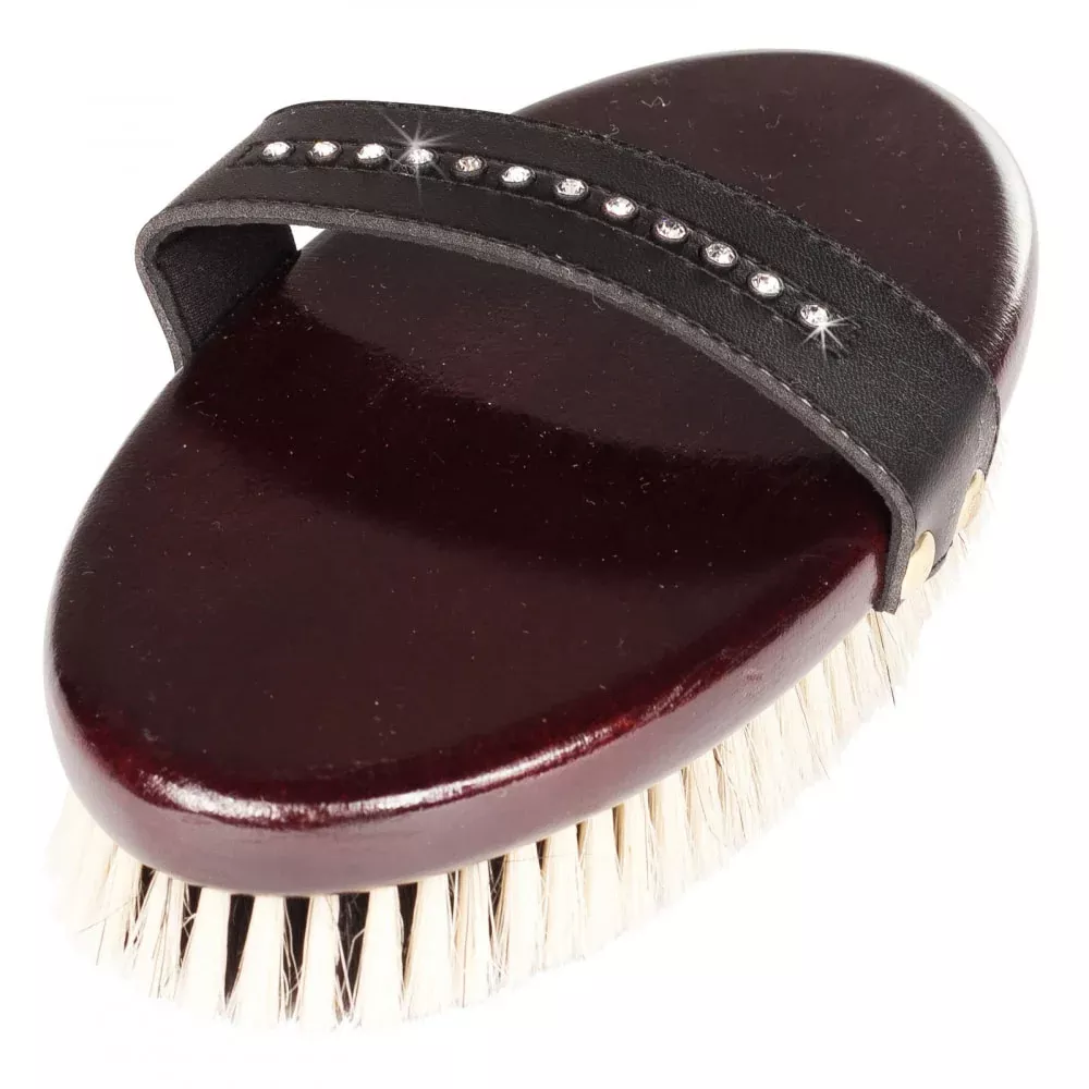 Horze Deluxe Crystal Body Brush - Brown