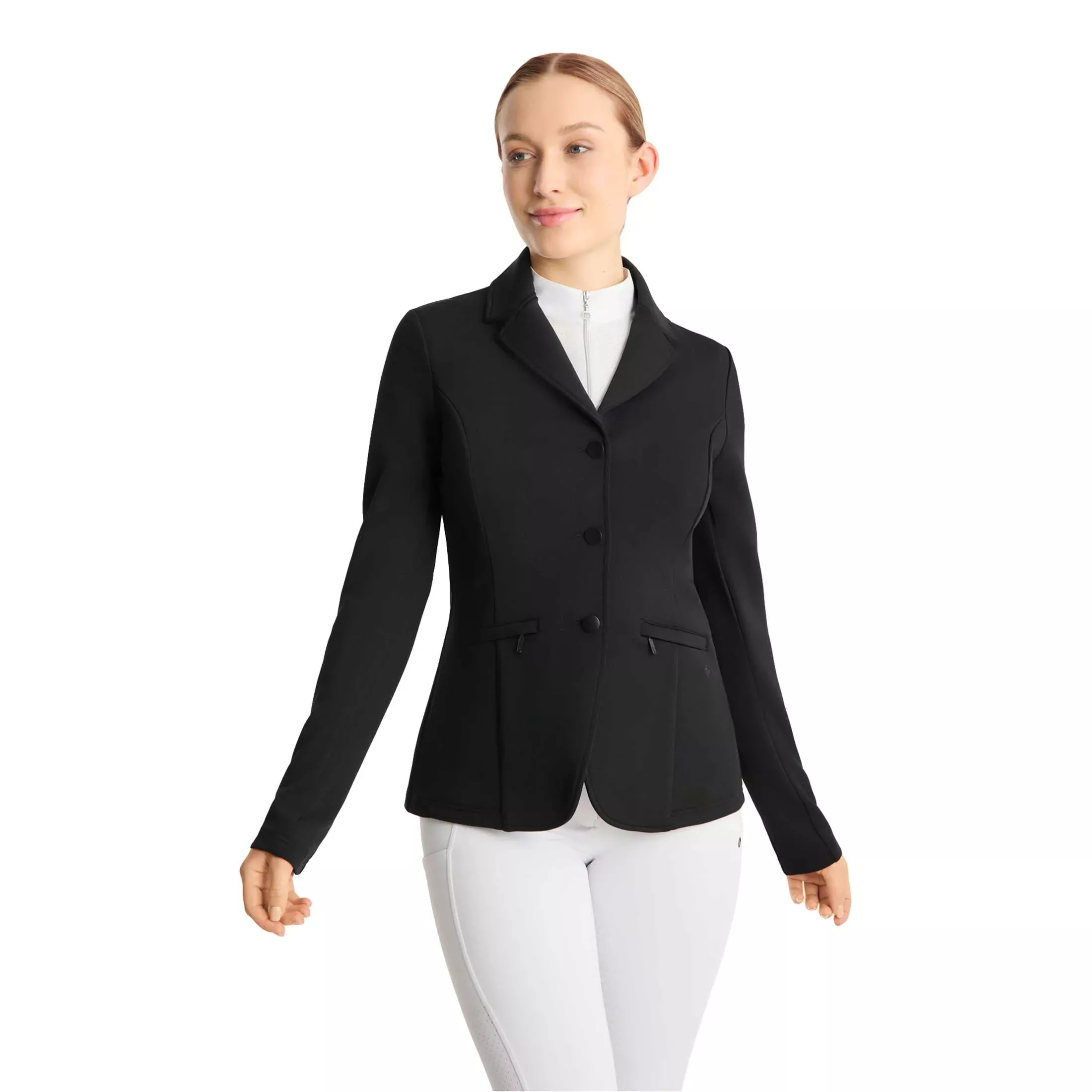 Horze Gisela Womens Perforated Show Jacket - Black