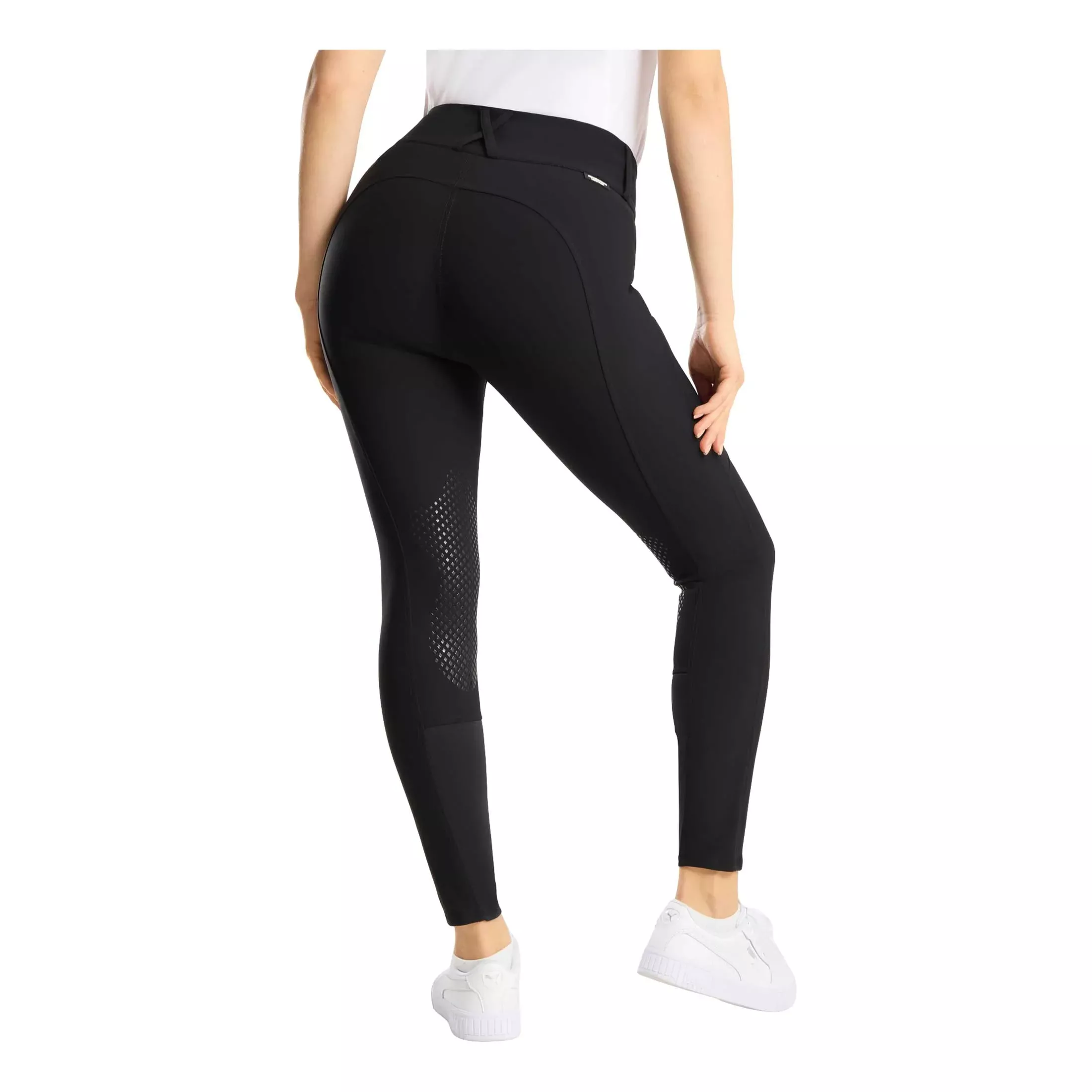 Horze Grand Prix Pro Womens Knee Patch Breeches - Black