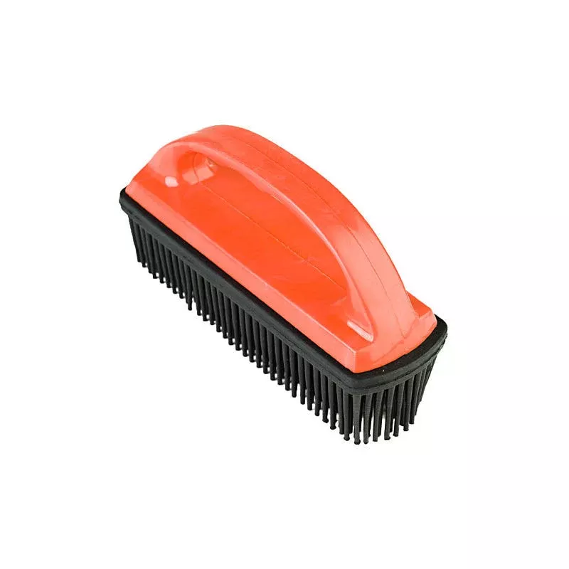 Horze Hair & Lint Remover Brush - Rubber - Red