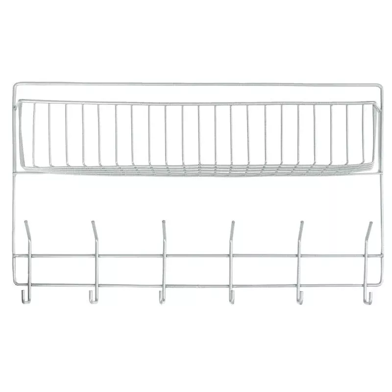 Horze Horze Portable Stall Basket with Hooks - Silver