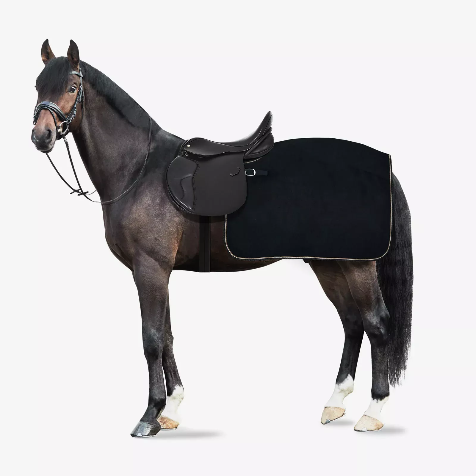 Horze Kiel Fleece Quarter Sheet - Dark Navy