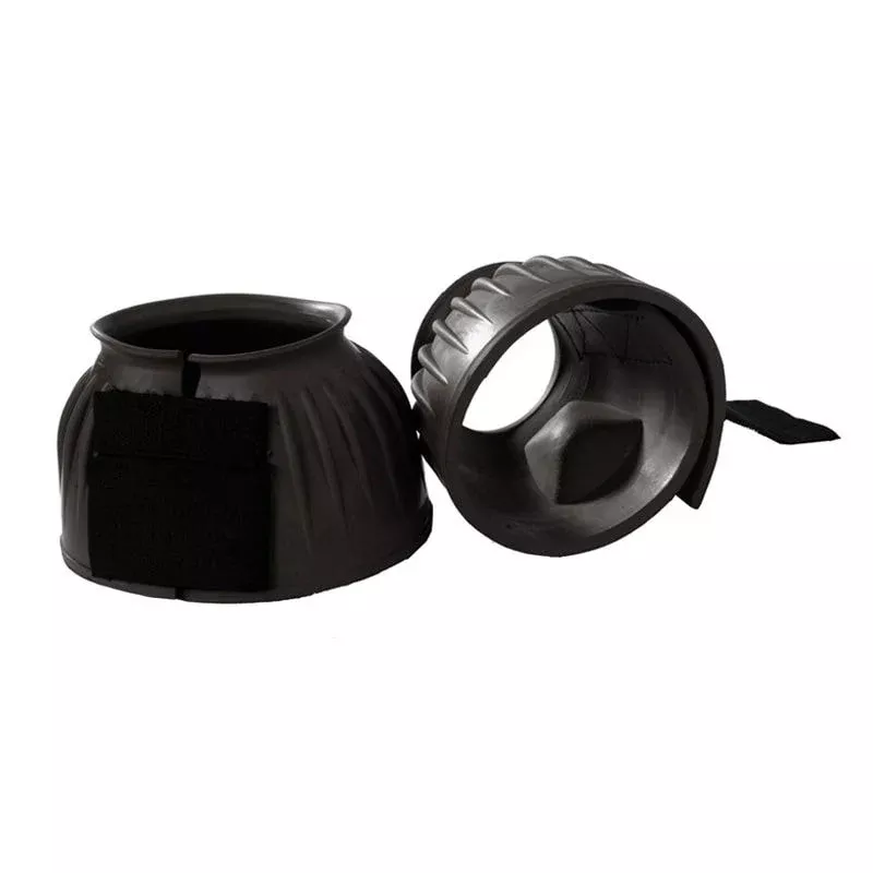 Horze No Turn Heavy Duty Bell Boots - Black