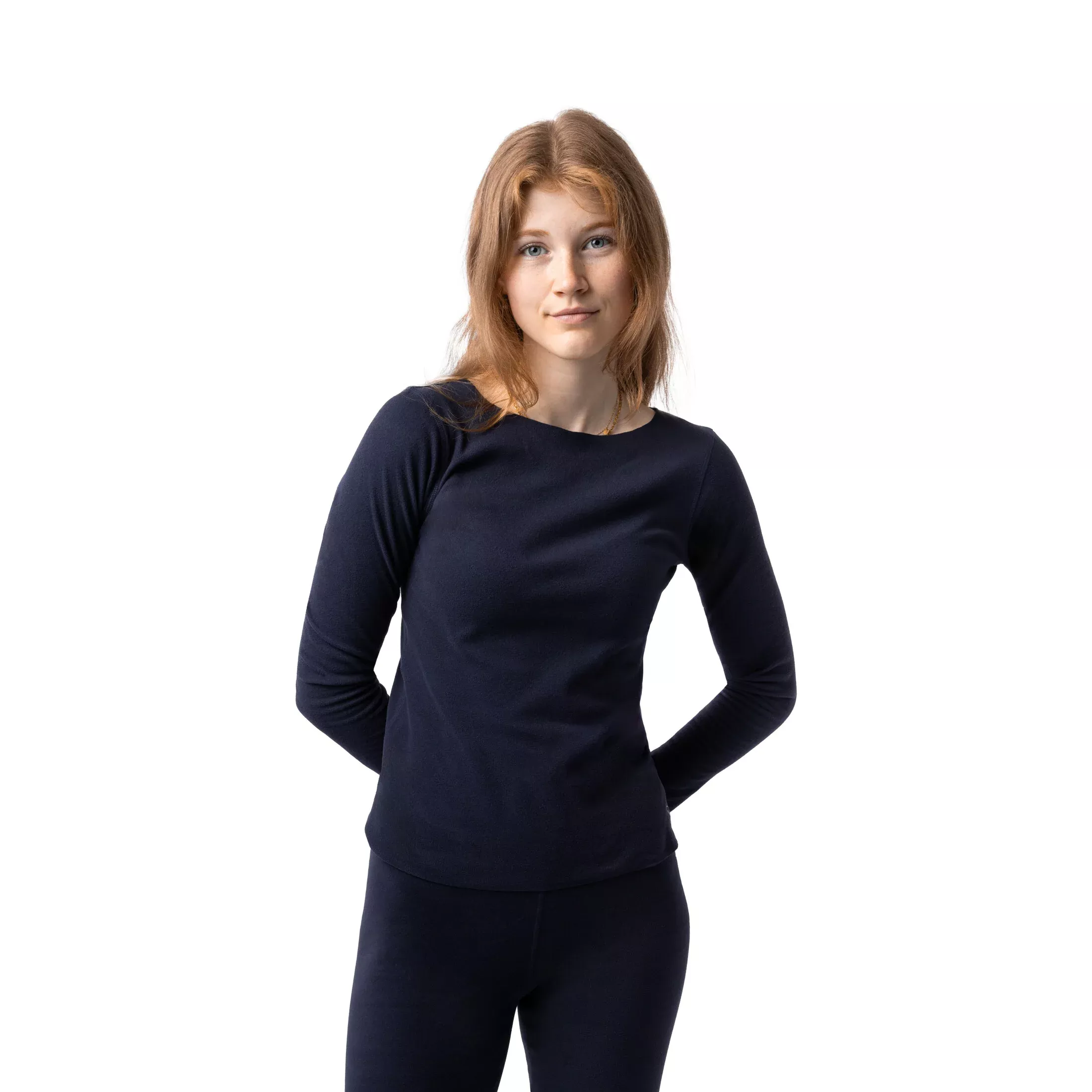 Horze Tess Womens Thermal Base Layer Top - Polar Blue