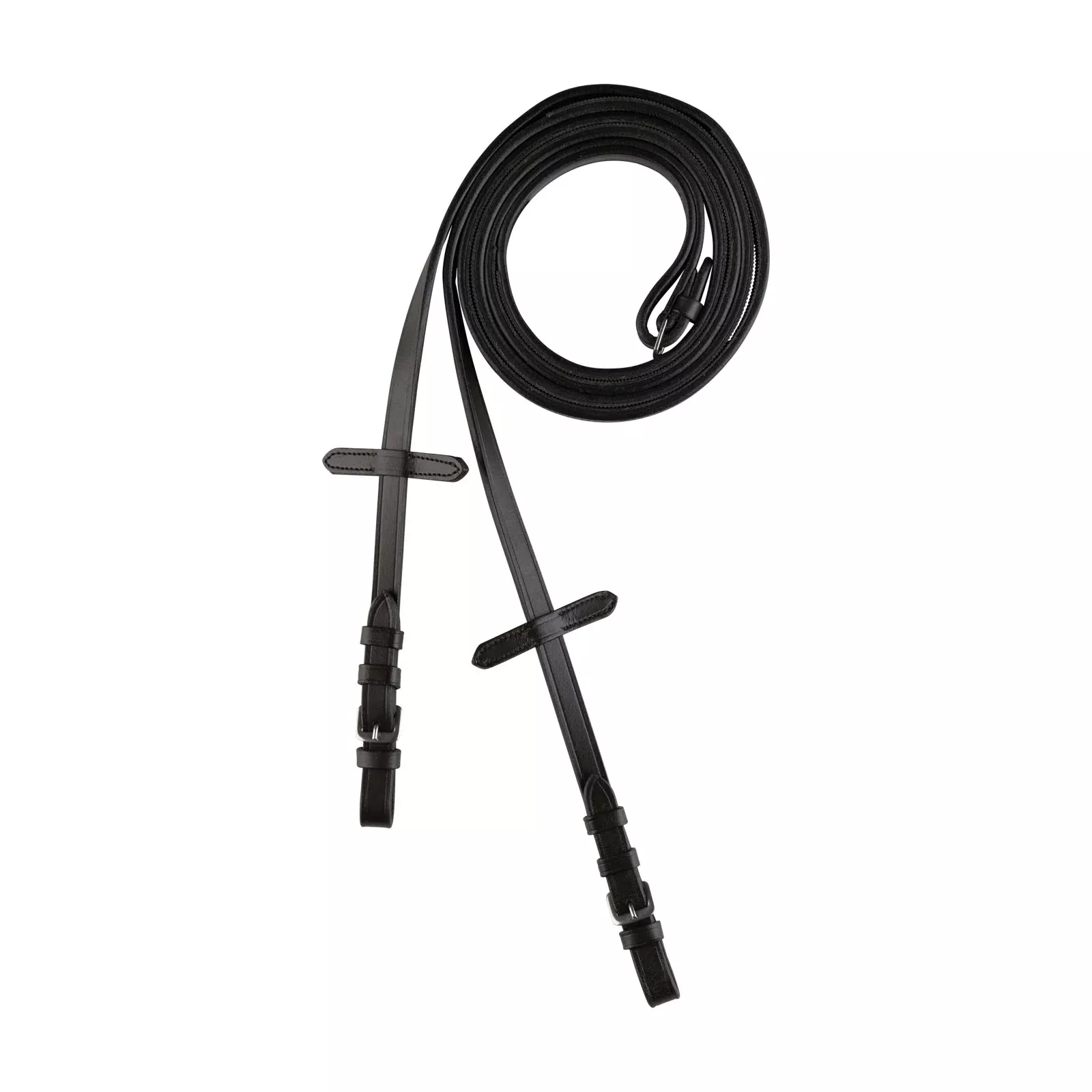 Horze Thin Rein with Rubber Inside - Dark Brown
