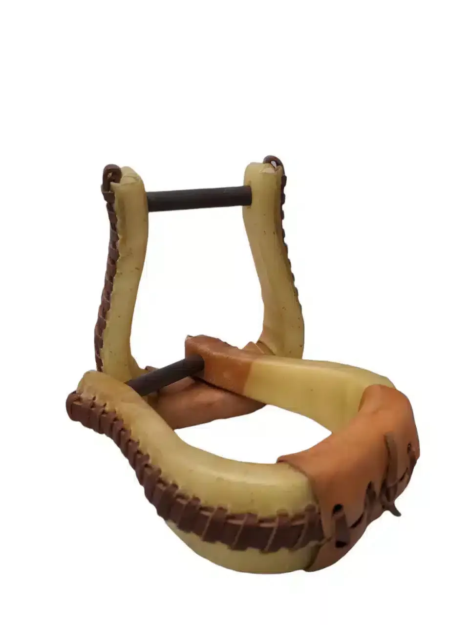 HR Saddlery Bell Rawhide Stirrups
