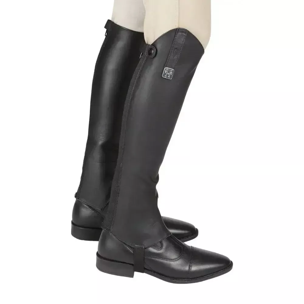 Huntley Equestrian Custom Fit Premium Leather Half Chaps