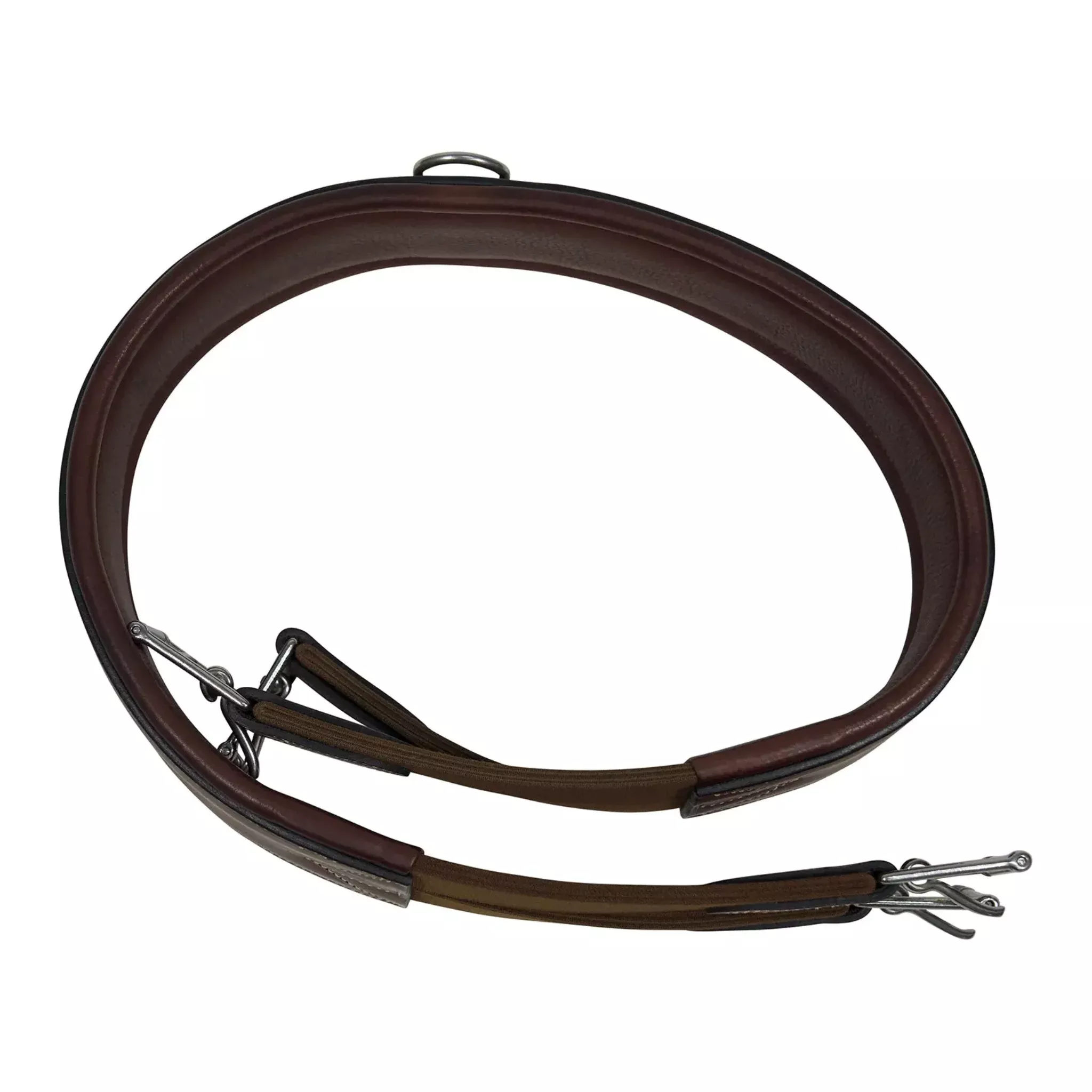 Huntley Fancy Stitched Padded Leather Girth