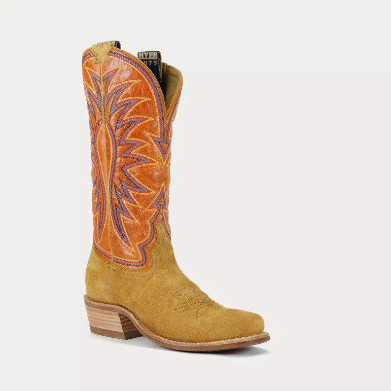 Hyer Rose Hill Orange Womens Cowboy Boots