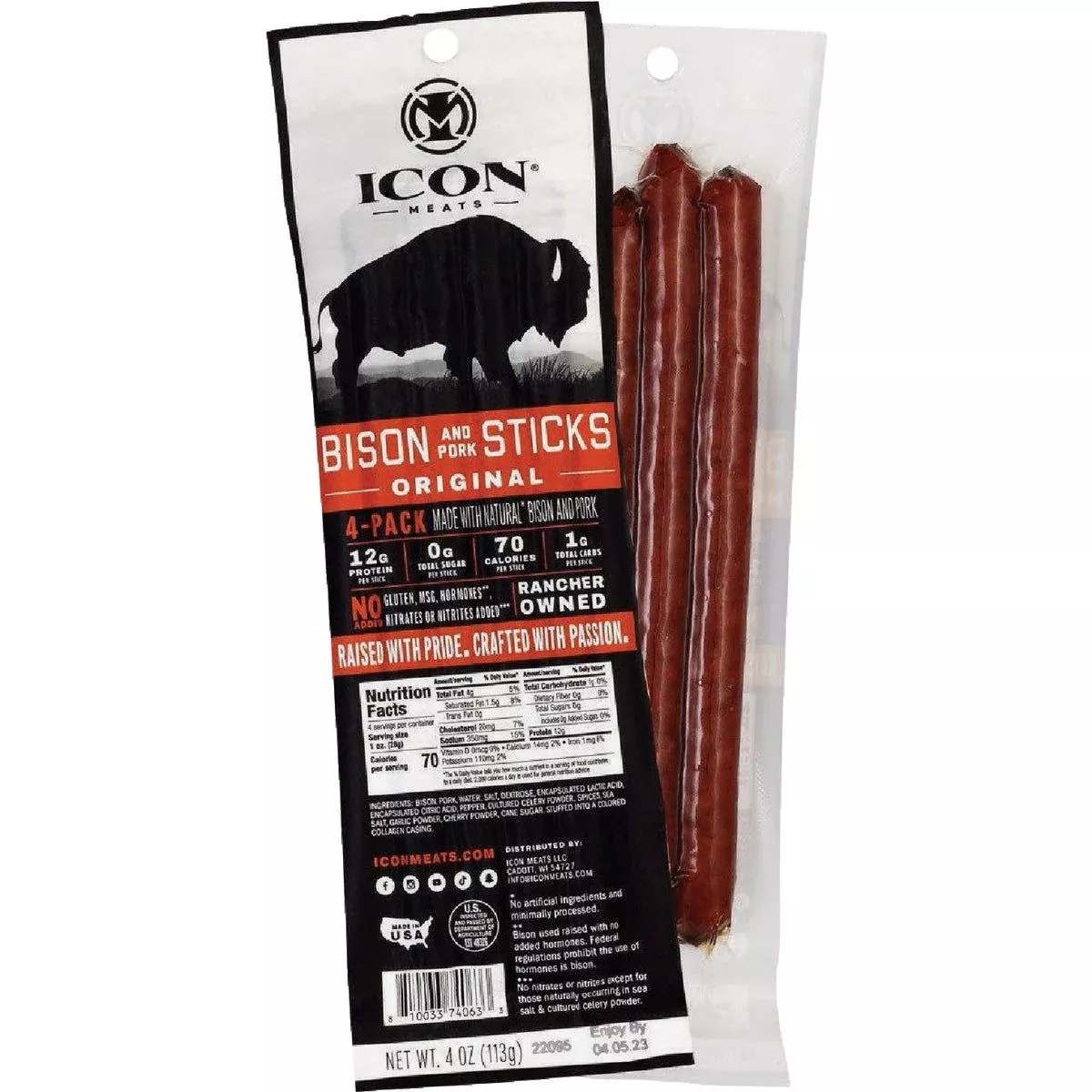 Icon Original Bison Stick, 4 pack