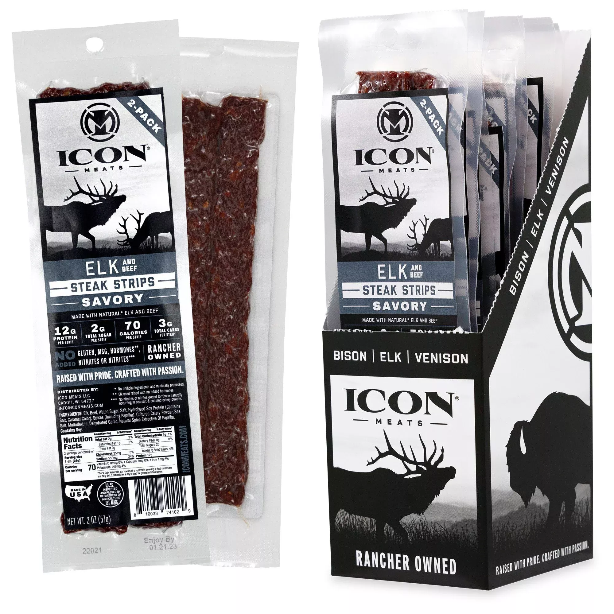 Icon Savory Elk Strip 2oz