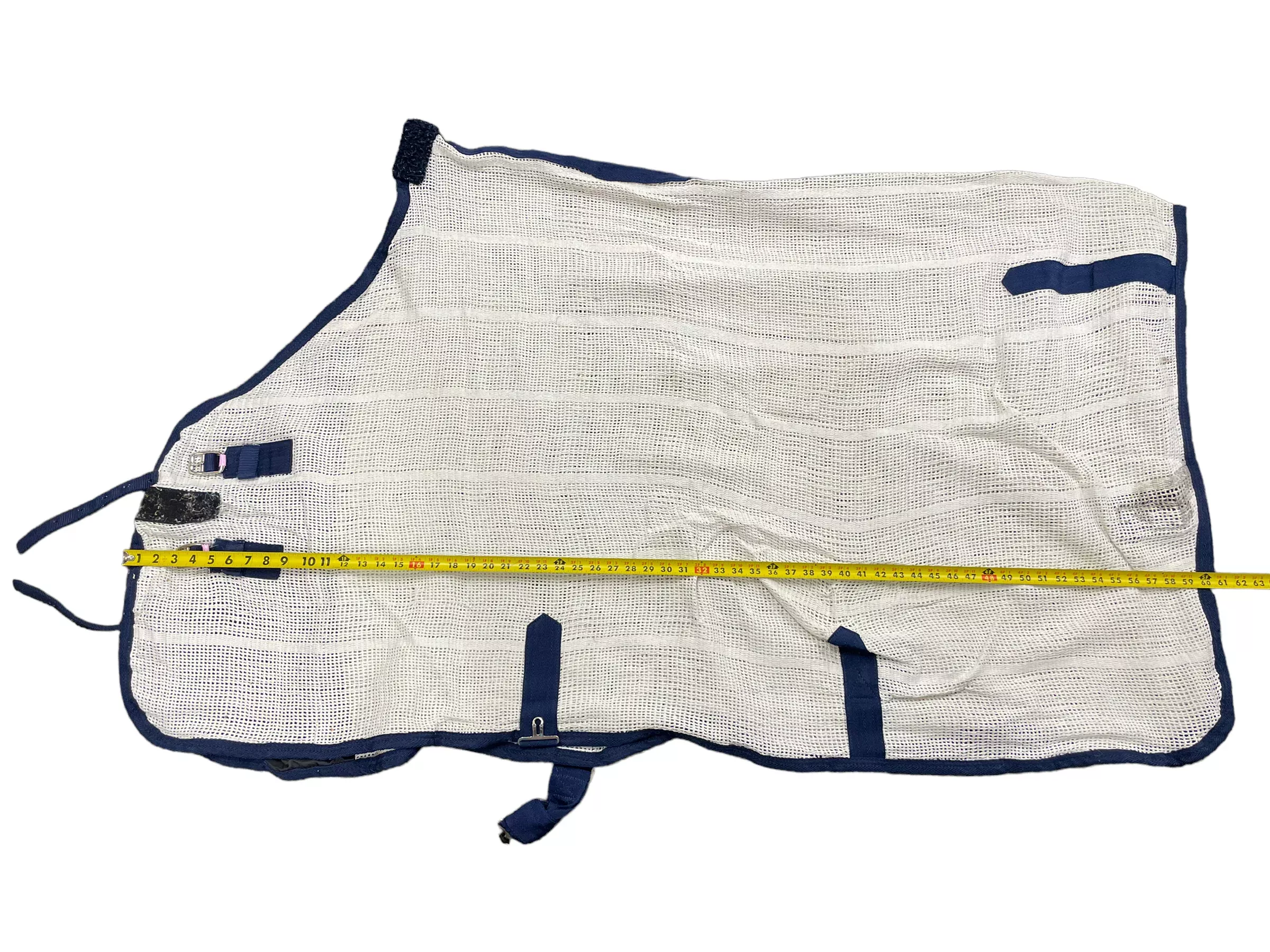 Irish Knit Cooler - white/blue approx. 60" - USED