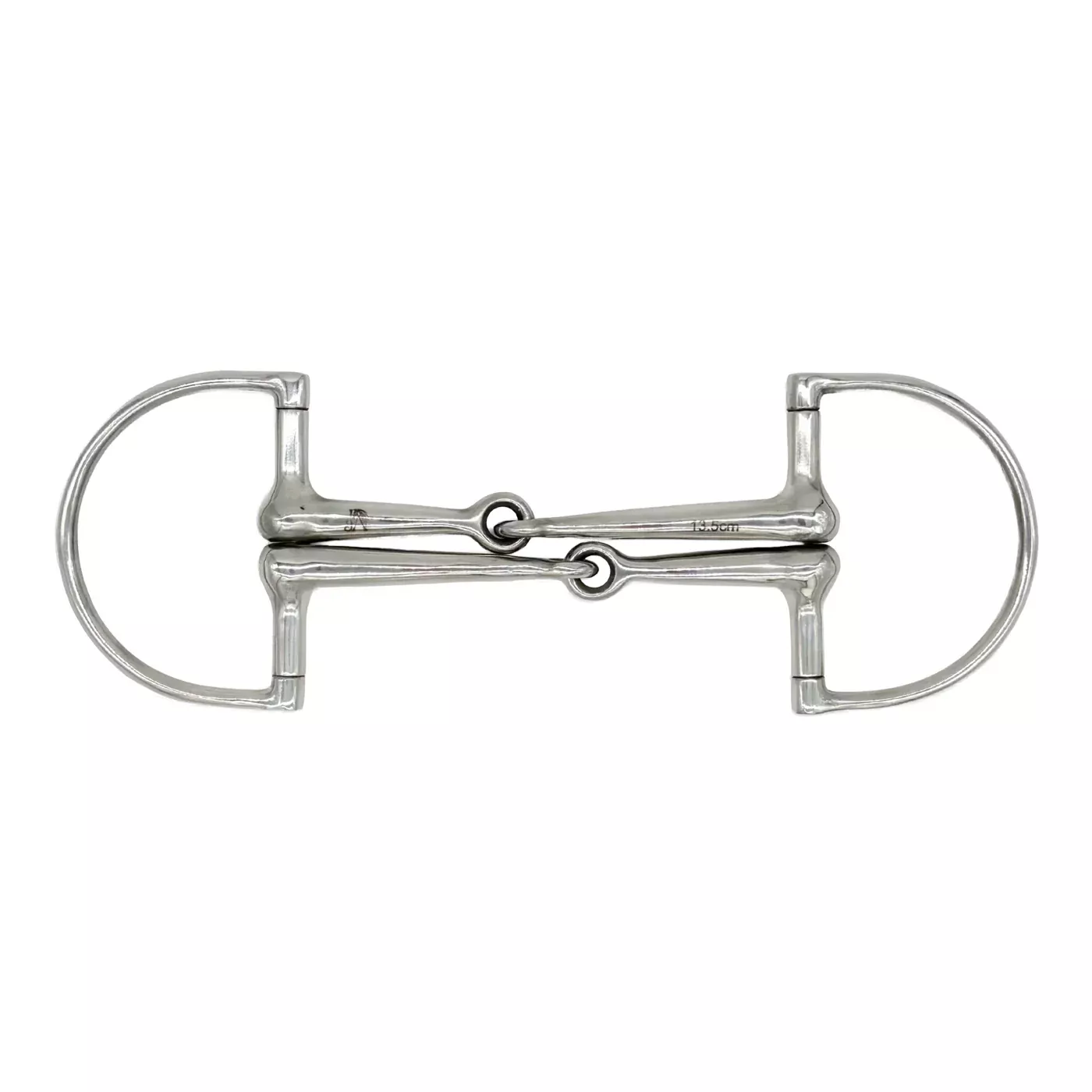 Jake Adams Dee Ring Double Mouthpiece Snaffle Bit