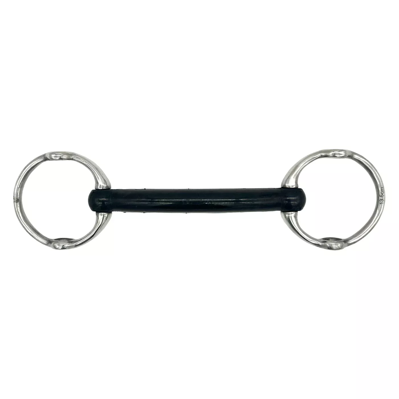 Jake Adams Fixed Gag Hard Rubber Mullen Bit