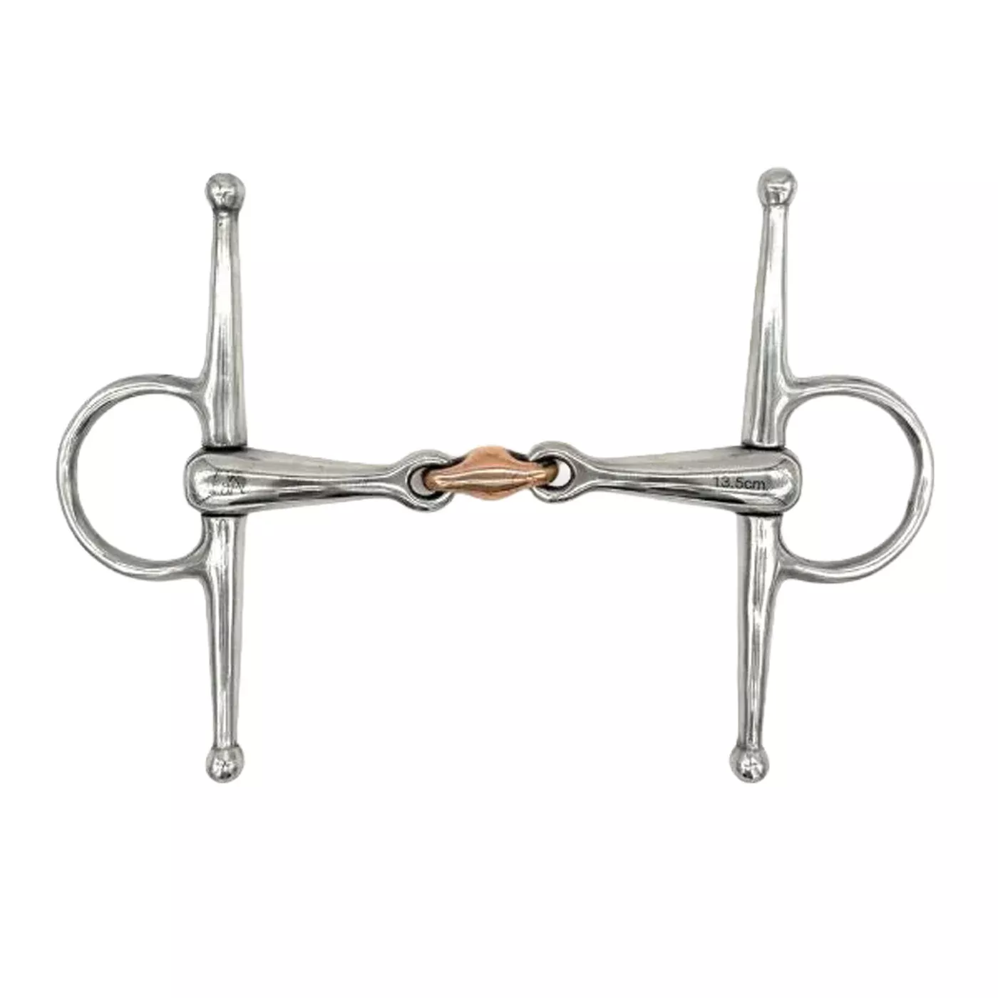Jake Adams Full Cheek Double Jointed Bit W/ Copper Lozenge