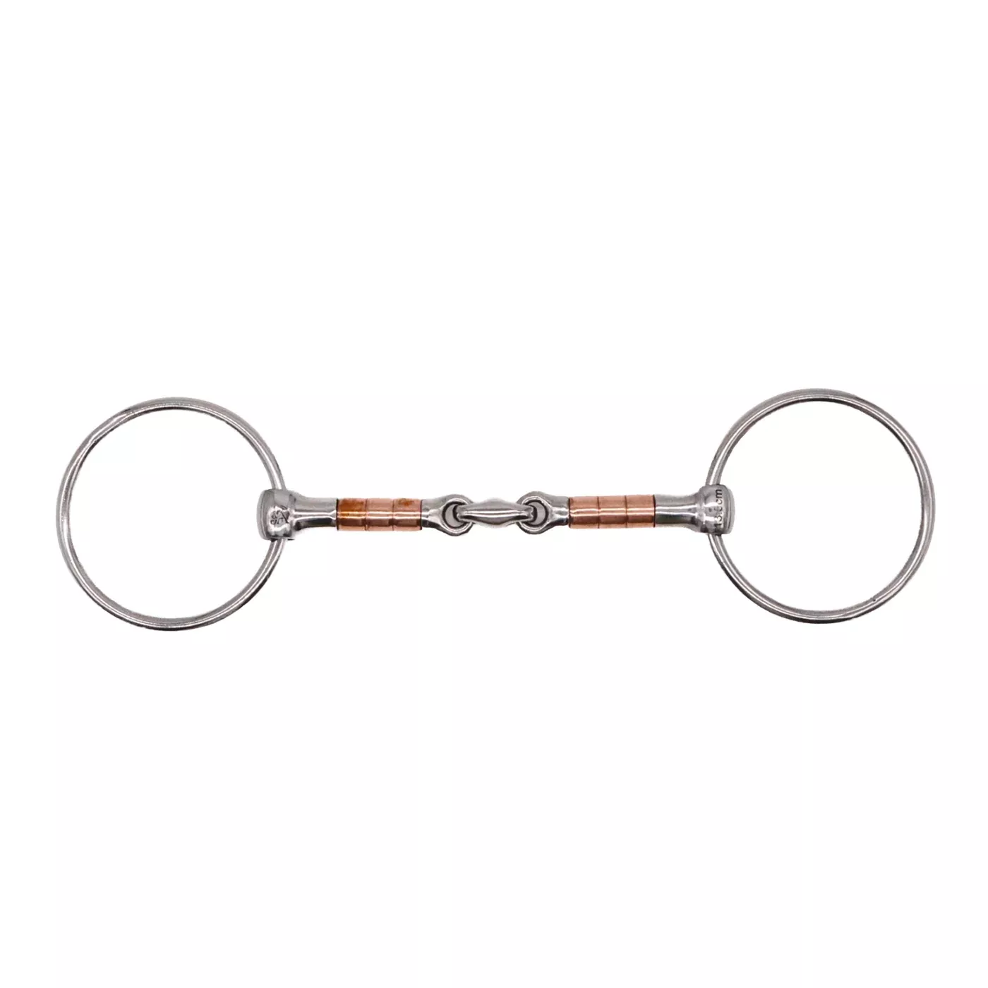 Jake Adams Loose Ring Copper Roller Double Jointed Elliptical Bit