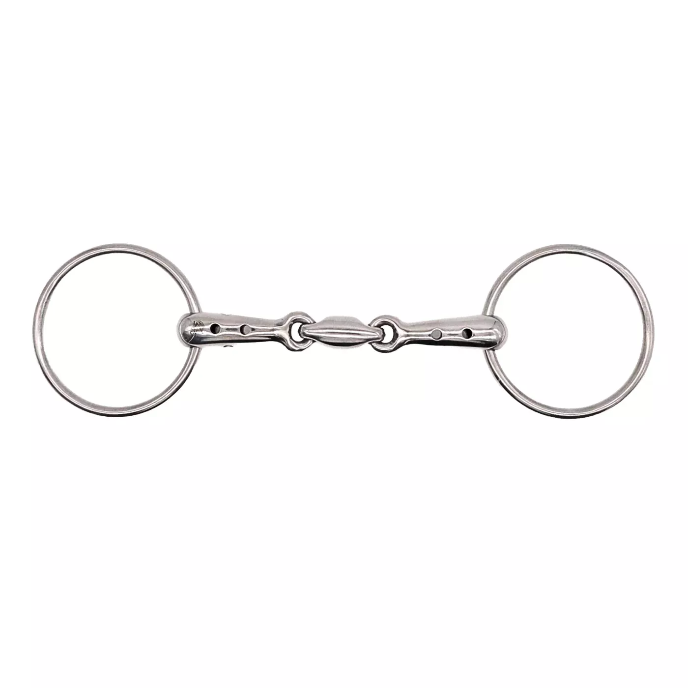 Jake Adams Loose Ring Double Jointed Whistle Bit W/ Lozenge