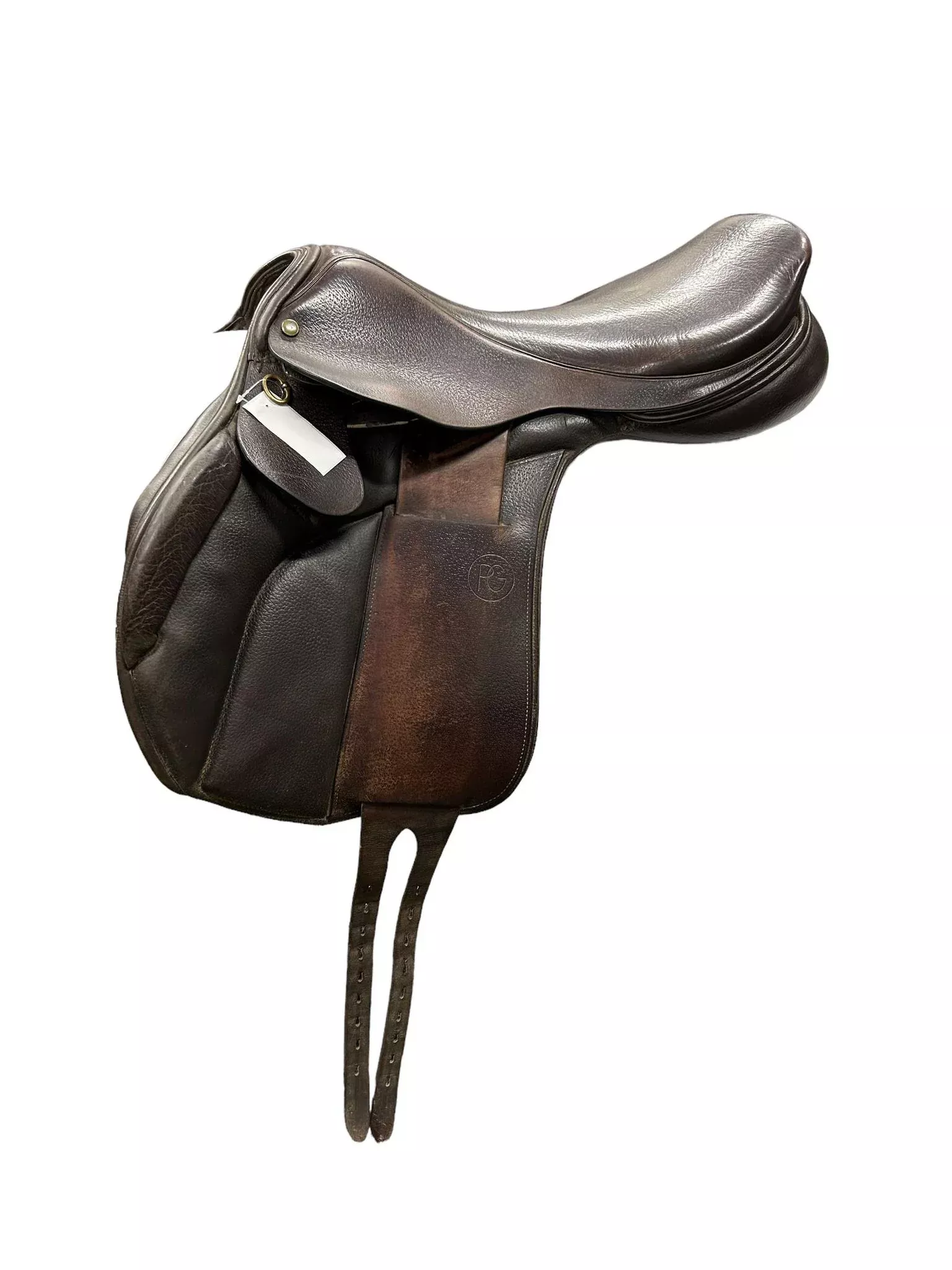 JES Ride Monoflap Saddle - Brown 18" M/W tree - USED