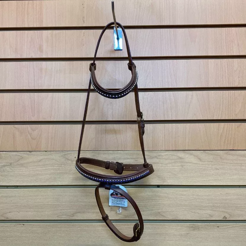John Whitaker Crystal Blue Browband & Noseband