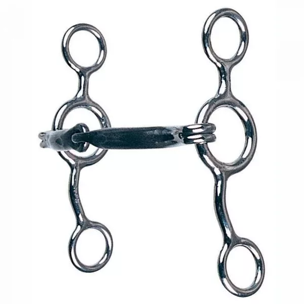 Junior Cowhorse Smooth Mouth Single-jointed Snaffle