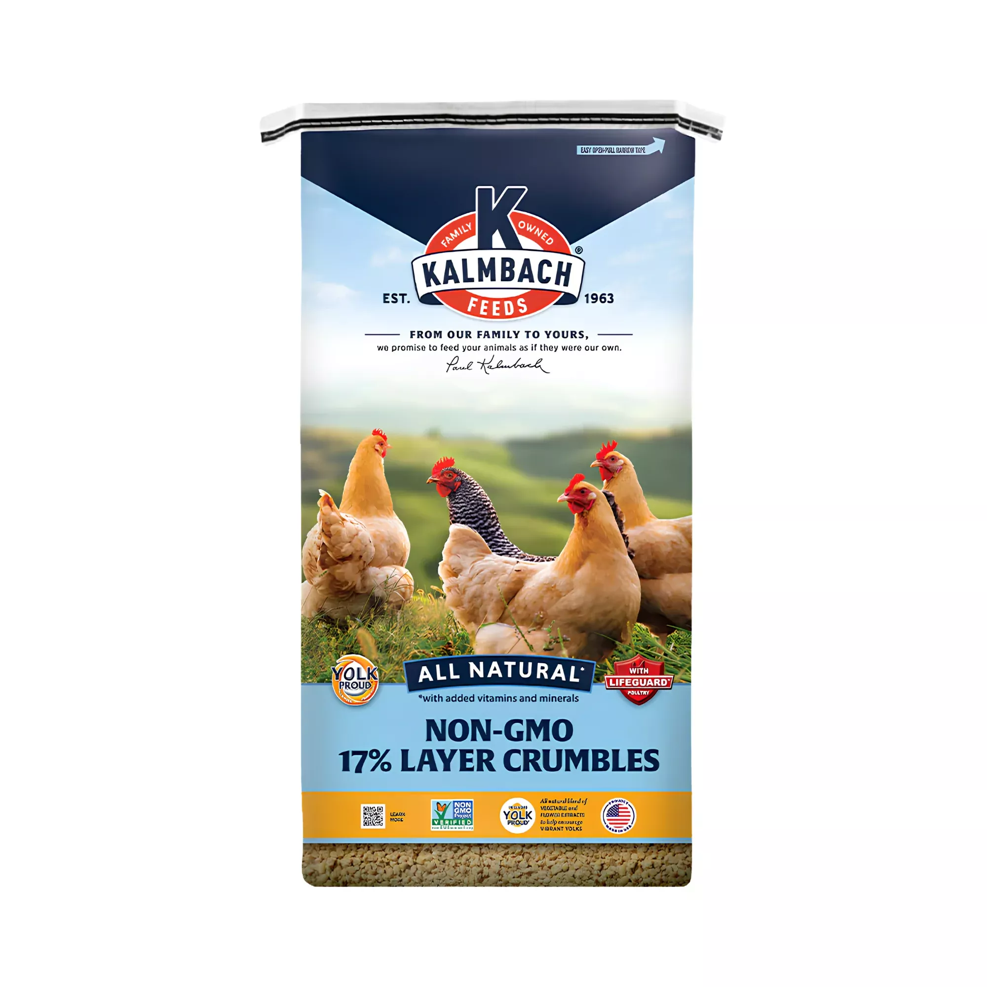 Kalmbach Feeds 17% Non-GMO Layer Crumble Feed