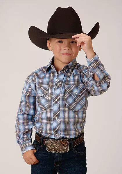 Karman Classics Boy's Long Sleeve Western Shirt