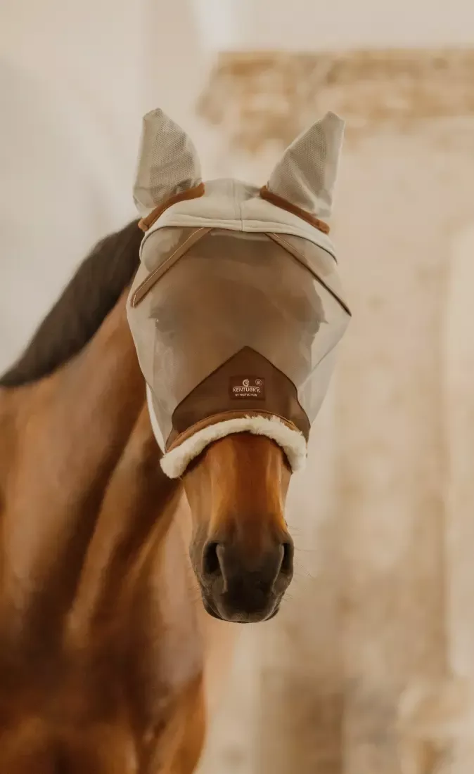 Kentucky Skin Friendly UV Fly Mask with Ears