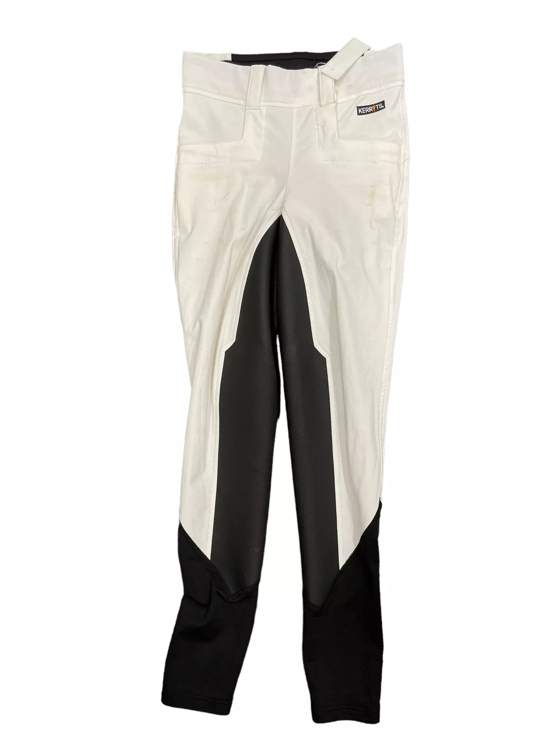 Kerrits FS Breech *Stain* - White/Black - XS - USED