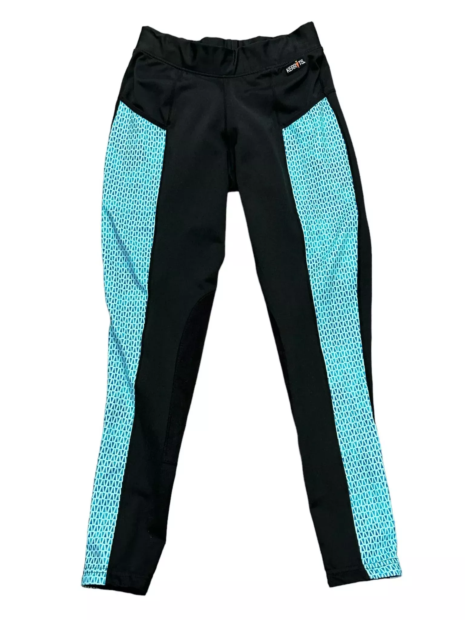 Kerrits KP Tights - Black/Blue - M - USED