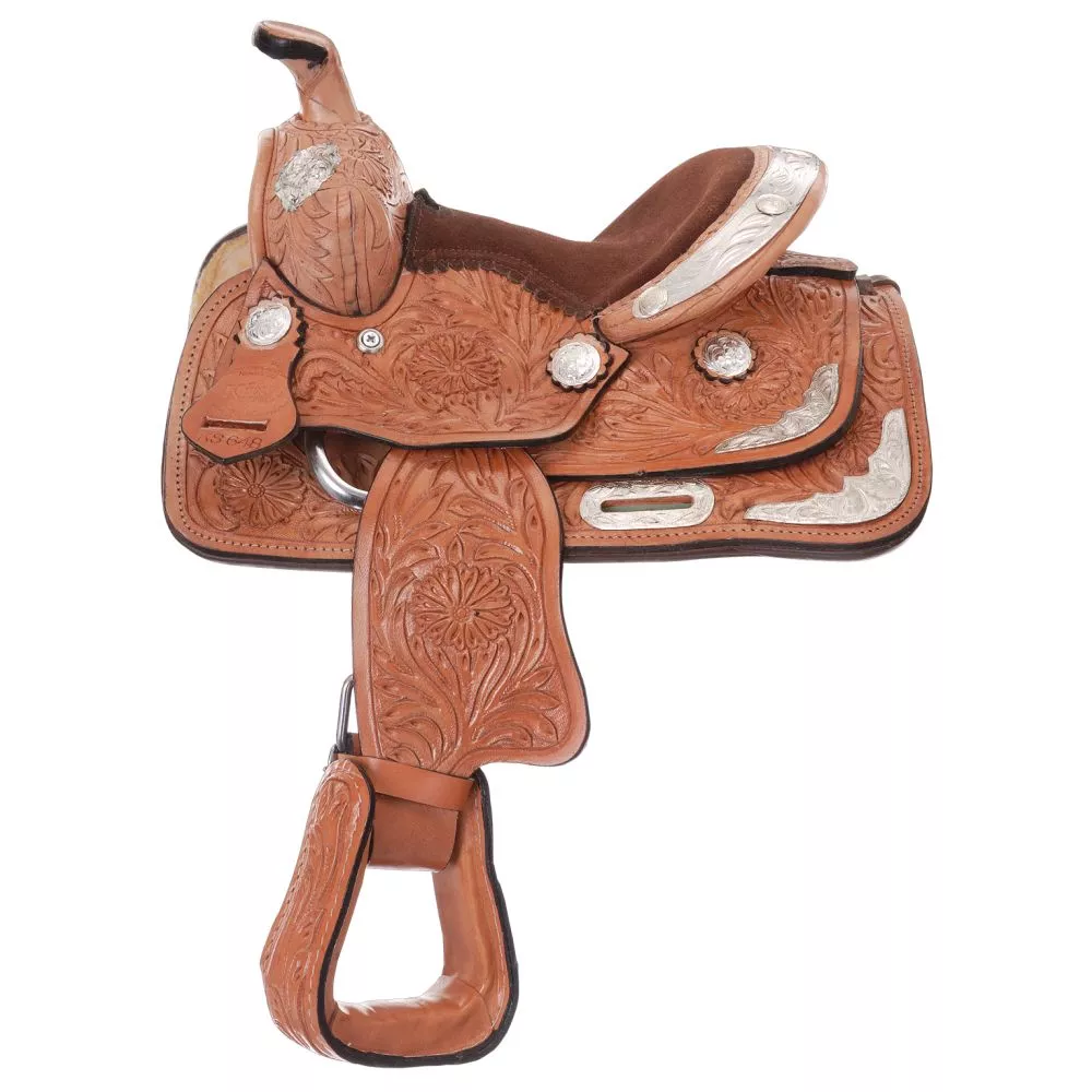 King Series Carved Silver Show Saddle Package
