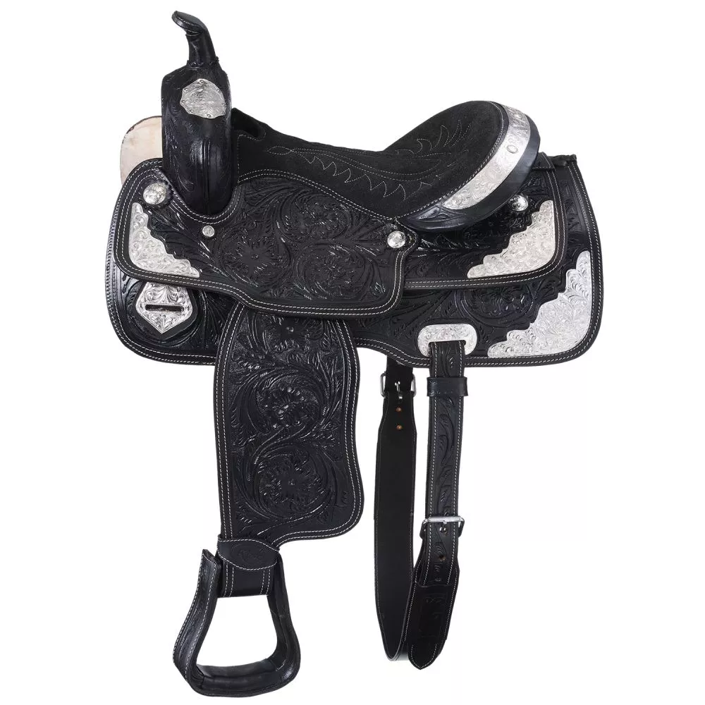 King Series McCoy Trail Saddle with Silver Accents