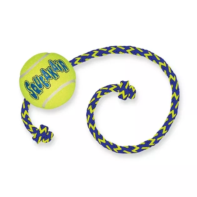 Kong Squeakair Ball C/W Rope
