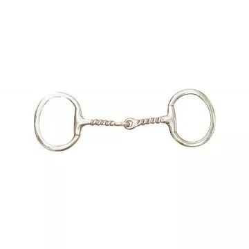 Korsteel Corkscrew Flat Eggbutt Snaffle