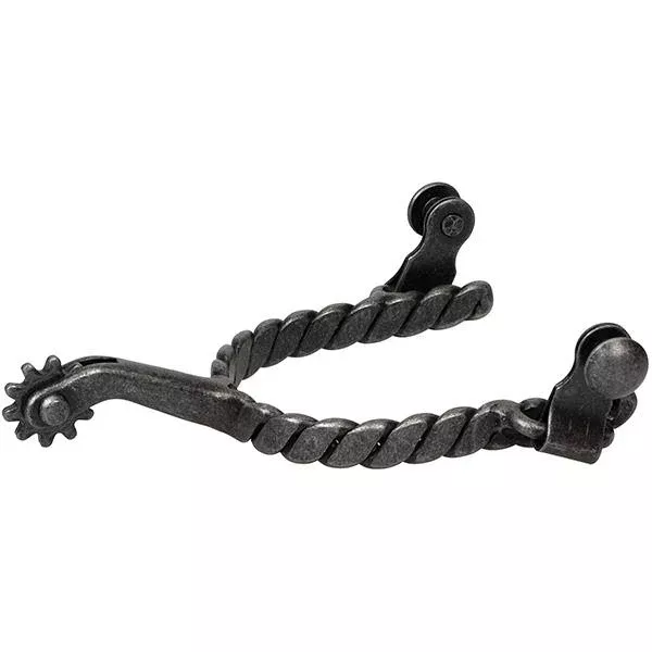 Ladies Twisted Roping Spur, Black